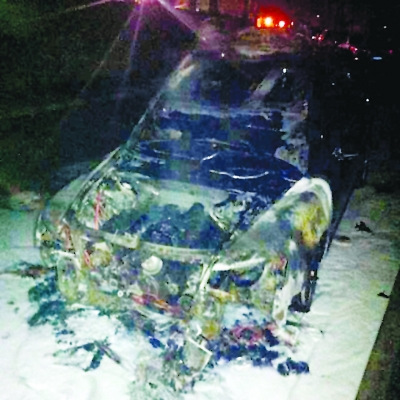 面目全非的奥迪车 面目全非的奥迪车