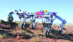 美国宇航局开发6足12眼机器人会走会跳舞(图)