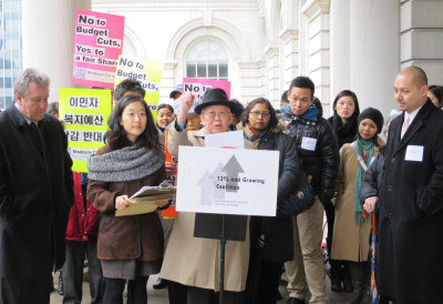 13%人口仅获1%拨款 纽约亚裔组织集会抗议