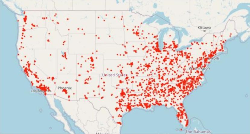 2023年已有162起大规模枪案！这张地图暴露美国的真相！
